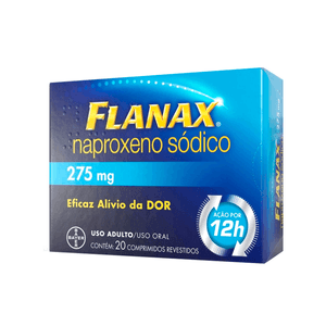 Analgésico Flanax 275mg 20 Comprimidos Revestidos