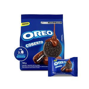 Biscoito Recheado Oreo Com Cobertura De Chocolate 105g