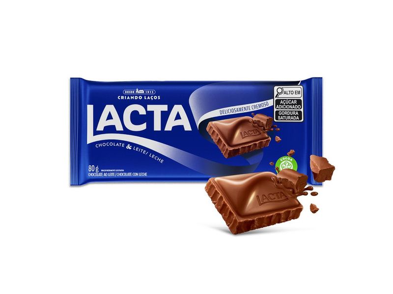 Chocolate Lacta Ao Leite 80g