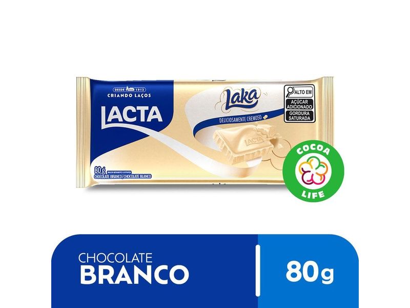 Chocolate Lacta Branco Laka 80g