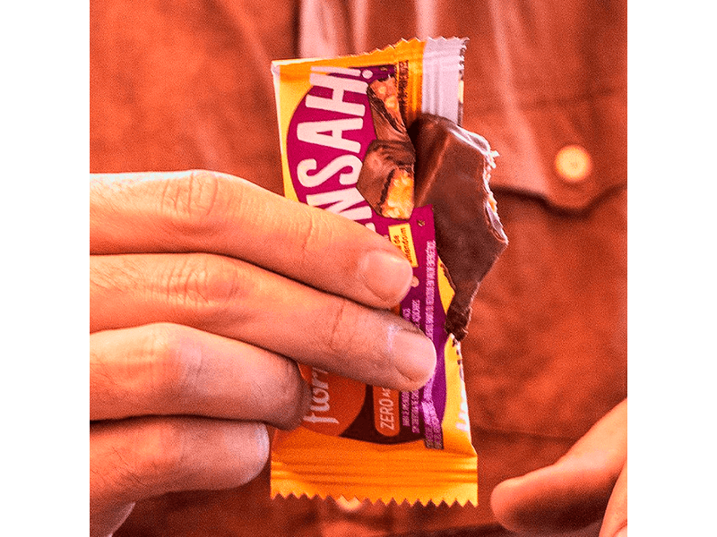 Chocolate-Caramelo-Flormel-Sensah-Pasta-de-Amendoim-e-Chocolate-Branco-Zero-Acucares-30g