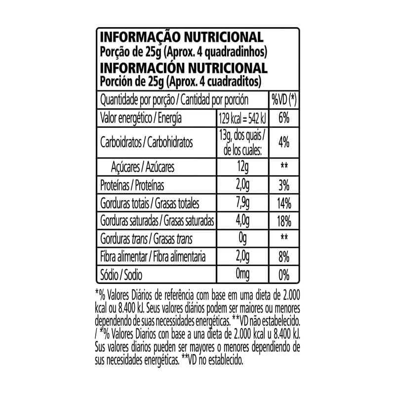 Encontraproduto.com.br - Chocolate Talento Meio Amargo Amêndoas 90g