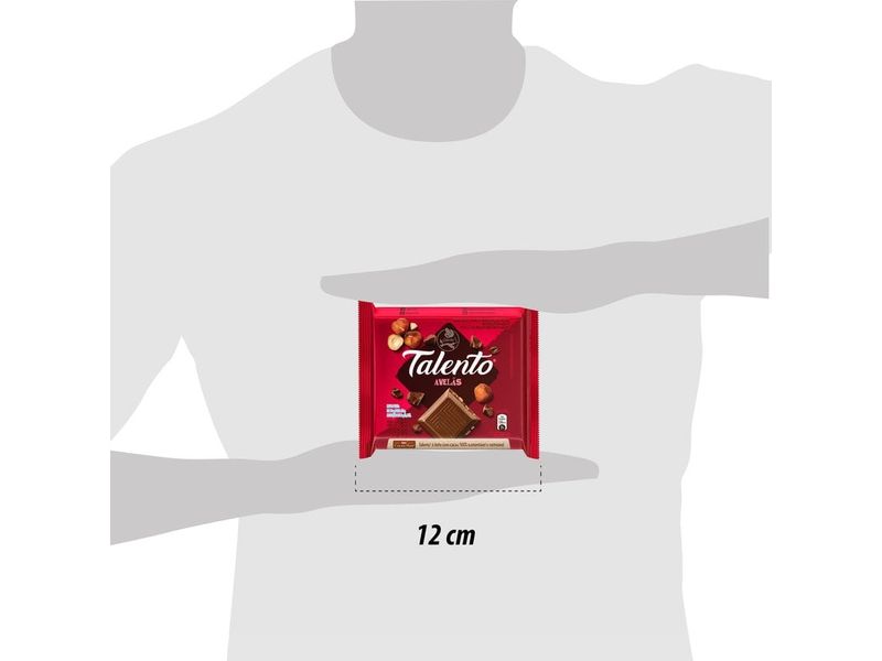 Chocolate Garoto Talento ao Leite com Avelãs 85g