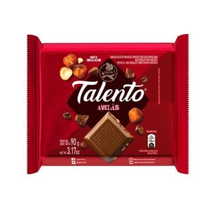 Chocolate Garoto Talento ao Leite com Avelãs 90g