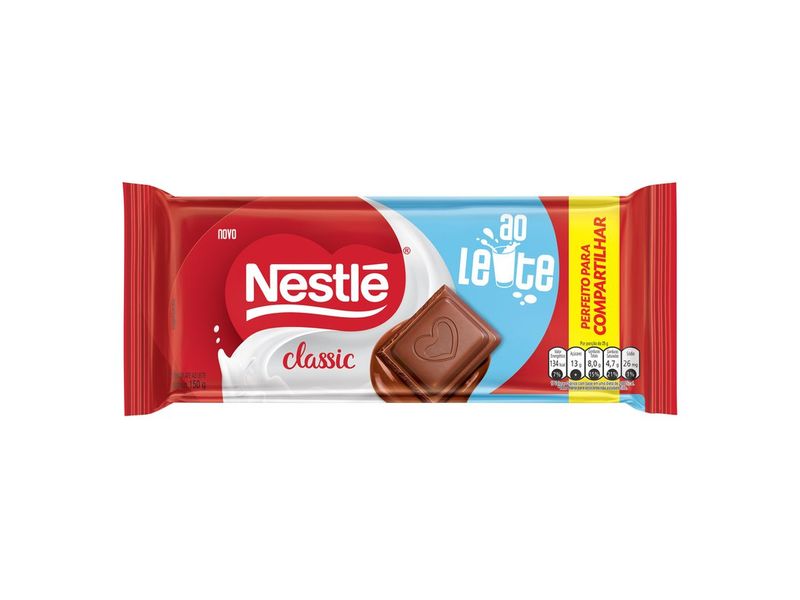 Chocolate Nestlé Classic ao Leite 150g