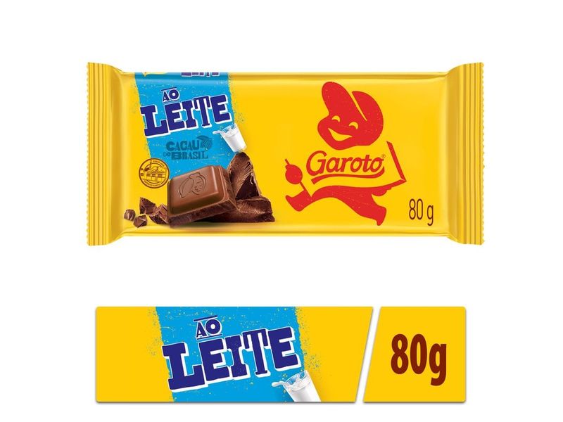 Chocolate ao Leite Garoto 80g