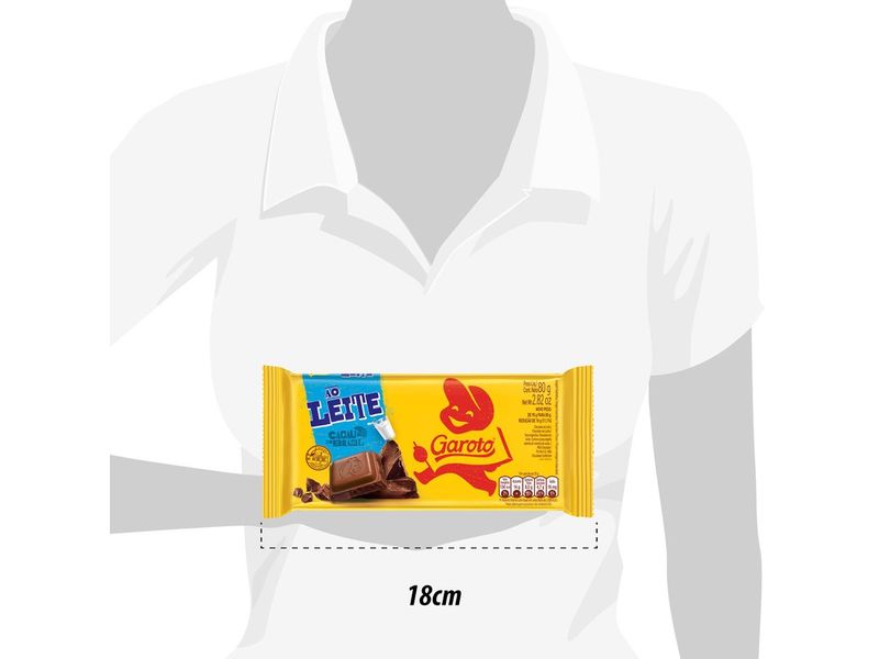 Chocolate ao Leite Garoto 80g