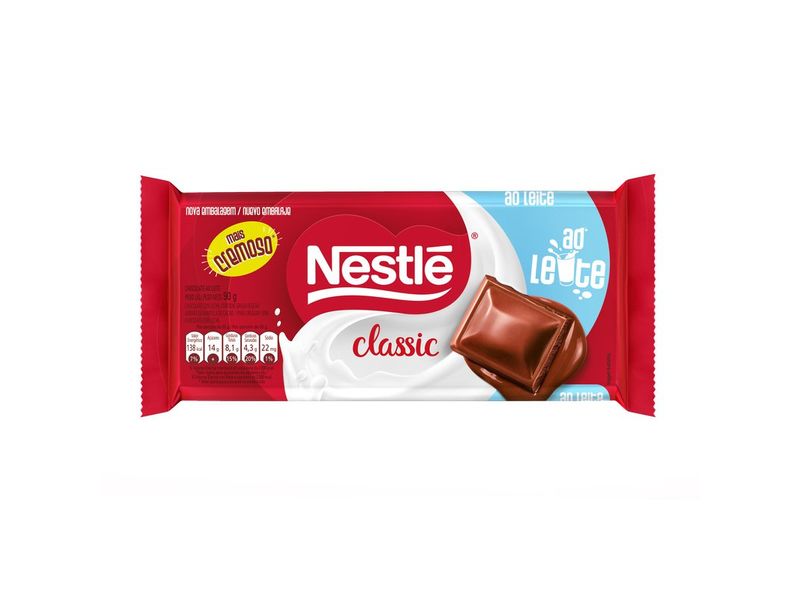Chocolate Nestlé Classic ao Leite 90g