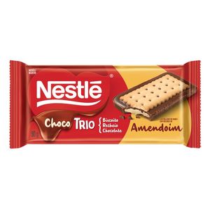 Chocolate Nestlé Chocotrio Amendoim 90g