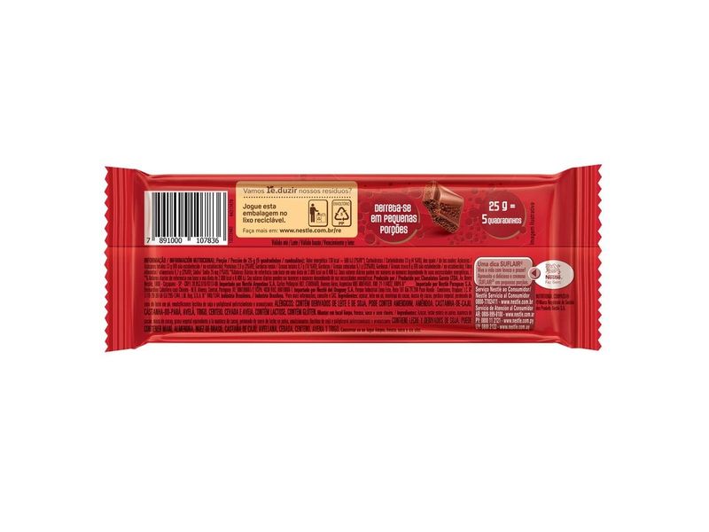Chocolate Nestlé Suflair ao Leite 50g
