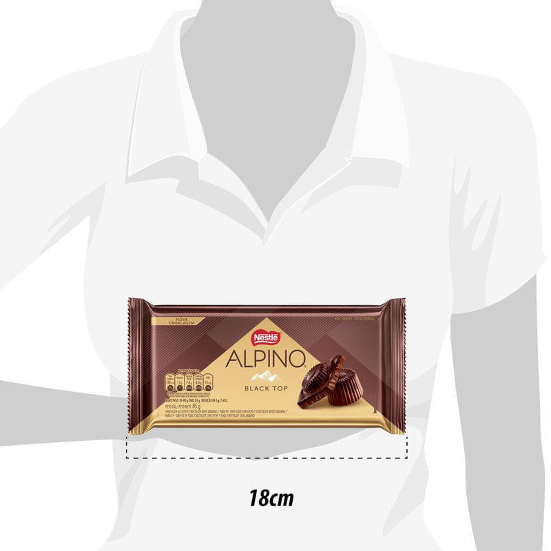 Chocolate Nestlé Alpino Black Top 85g