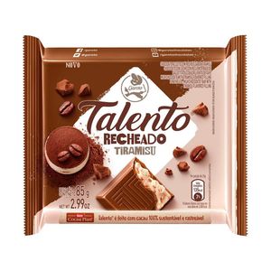 Chocolate Garoto Talento Recheado Tiramisu 85g