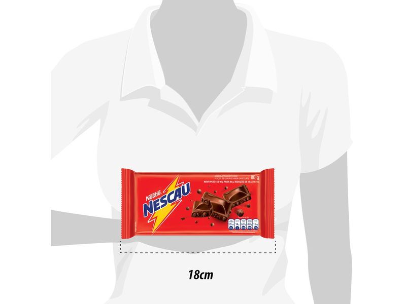 Chocolate Nestlé Nescau Flocos de Careais 80g