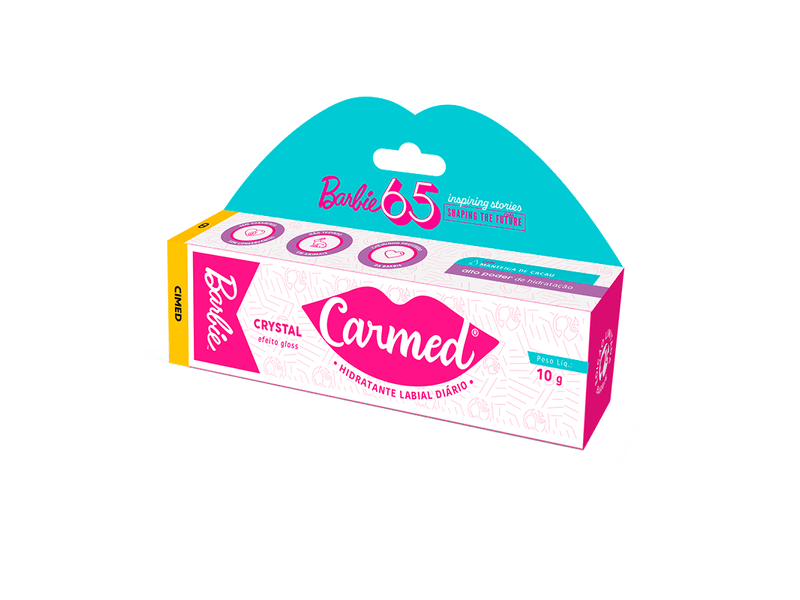 Hidratante-Labial-Carmed-Barbie-Crystal-10g