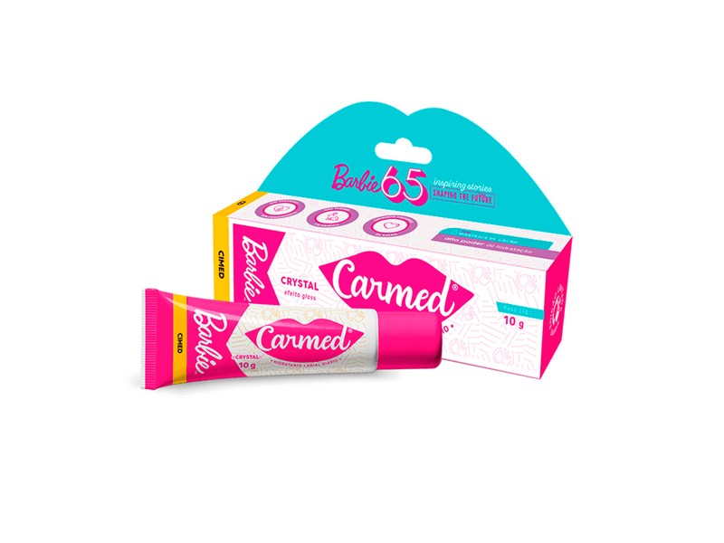 Hidratante-Labial-Carmed-Barbie-Crystal-10g