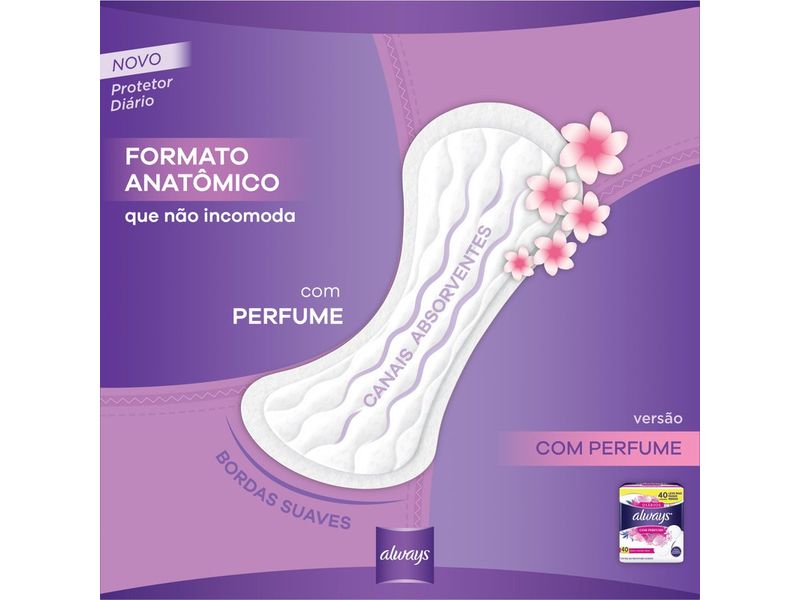 Protetores Diários Always Com Perfume 15 Unidades