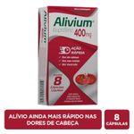 Alivium 400mg 8 Cápsulas Líquidas