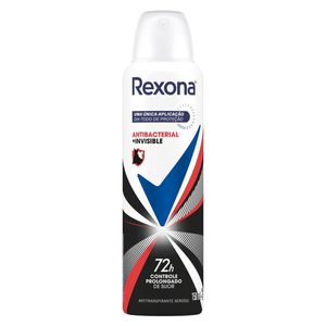 Desodorante Antitranspirante Aerosol Rexona Antibacterial + Invisible 150ml
