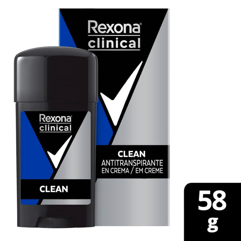Desodorante em Creme Rexona Clinical Clean 96h 58g | Drogal
