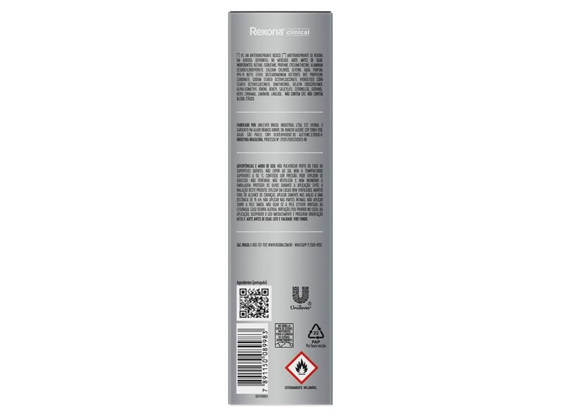 Desodorante-Antitranspirante-Aerosol-Rexona-Clinical-Intense-Fresh-96h-150ml