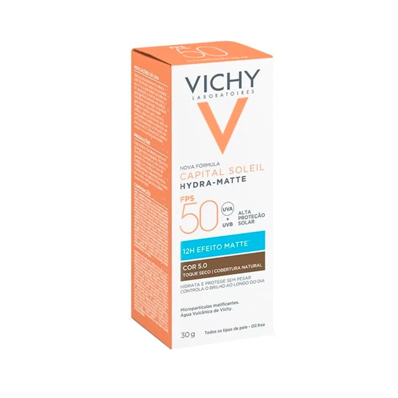 Protetor Solar Vichy Hydra-Matte FPS50 Cor 5.0 30g