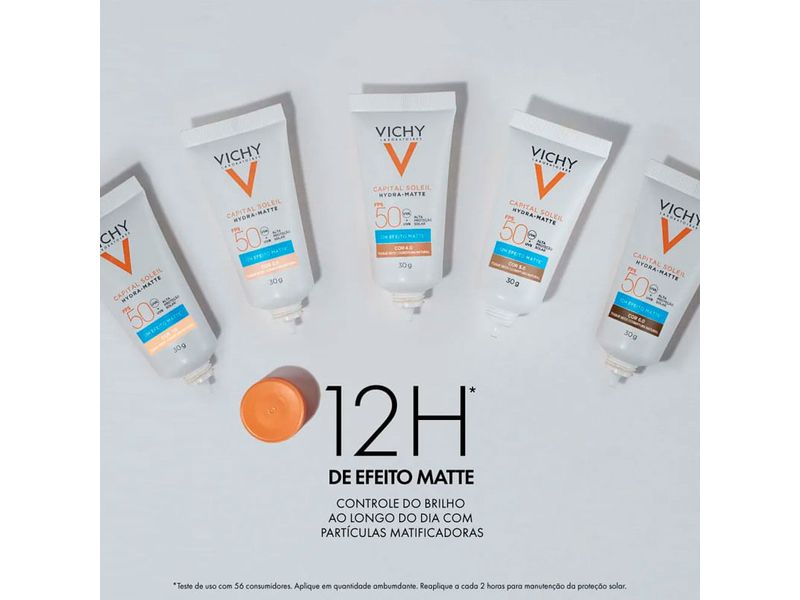 Protetor-Solar-Facial-Vichy-Hydra-Matte-FPS50-Cor-5.0-30g