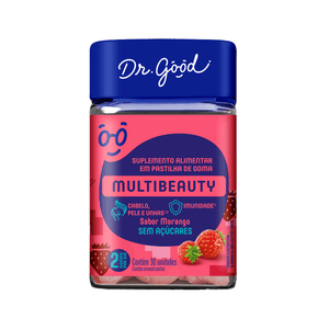 Suplemento Alimentar Dr. Good MultiBeauty Morango 30 Gomas