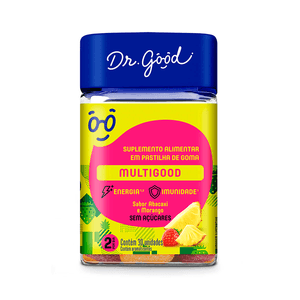 Suplemento Alimentar Dr. Good Multigood Abacaxi e Morango 30 Gomas