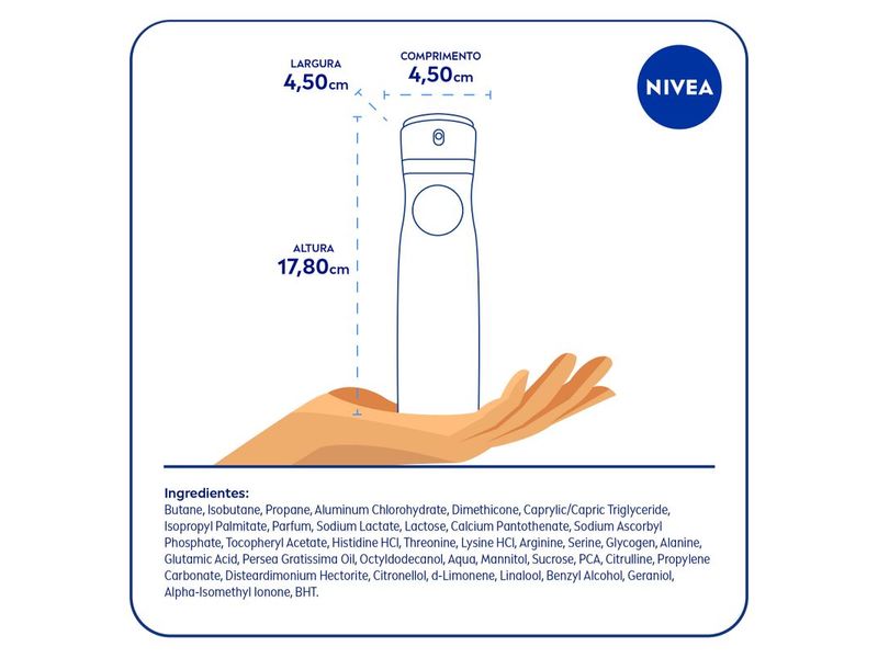 Desodorante Aerosol Nivea Deomilk Toque Seco 150ml