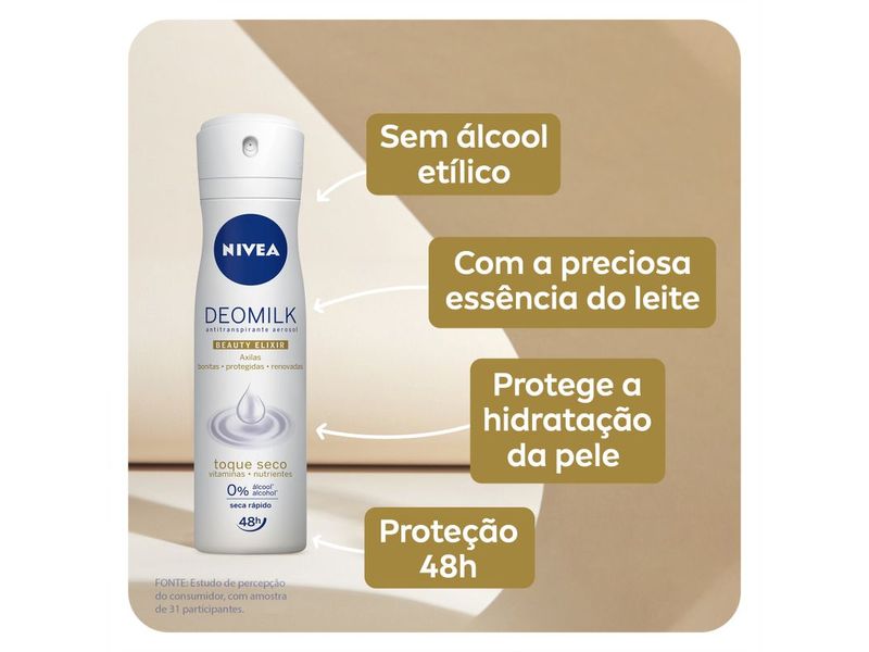 Desodorante Aerosol Nivea Deomilk Toque Seco 150ml