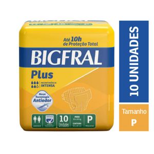 Fralda Geriátrica Bigfral Plus P 10 Unidades