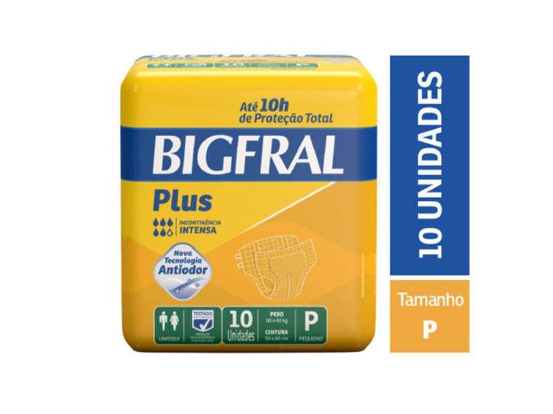 Fralda-Para-Incontinencia-Bigfral-Plus-P-10-unidades