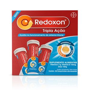 Suplemento Alimentar Redoxon Tripla Ação 30 Comprimidos Efervescentes
