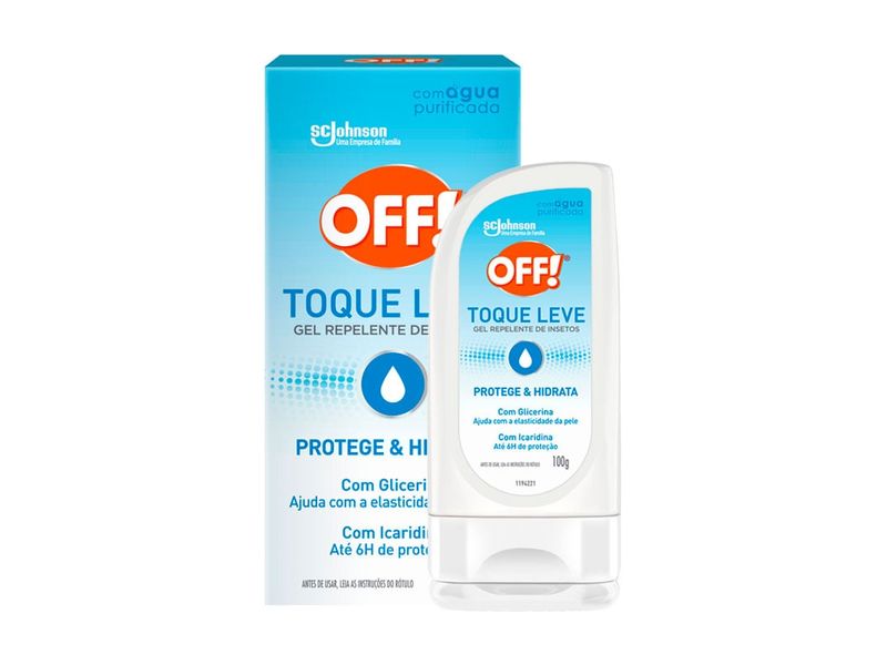 Repelente Off Gel Toque Leve Protege e Hidrata 100g