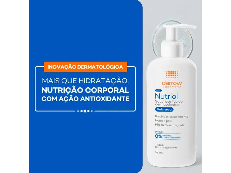 Sabonete Líquido Darrow Nutriol Pele Seca 240ml