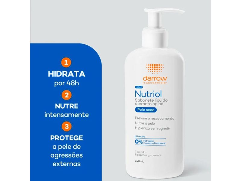 Sabonete Líquido Darrow Nutriol Pele Seca 240ml