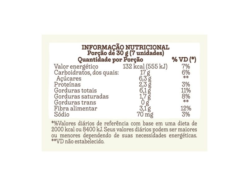 Mini Cookies Integrais Mãe Terra Sabor Cacau & Castanhas 120g