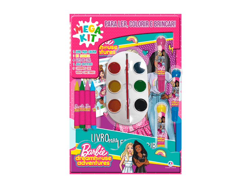 Livro-Barbie-Mega-Kit-Para-Ler-Colorir-e-Brincar-1-Unidade