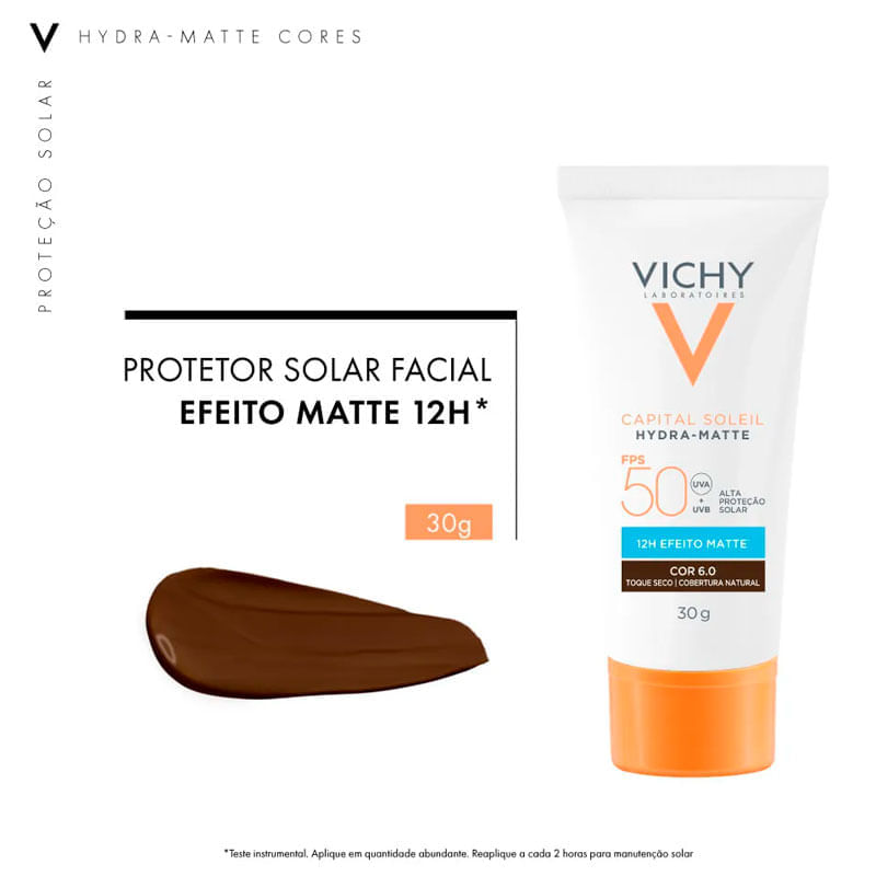 Protetor Solar Vichy Hydra-Matte FPS50 30g | Drogal