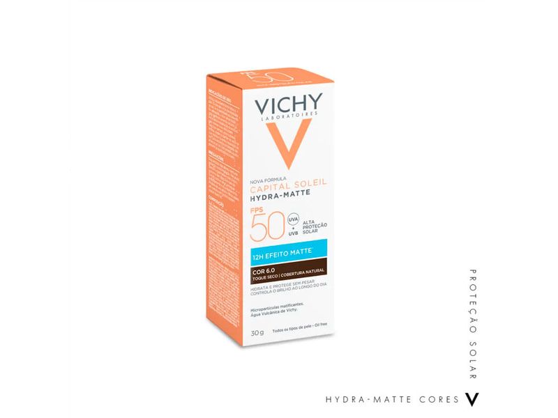 Protetor-Solar-Facial-Vichy-Hydra-Matte-FPS50-Cor-6.0-30g
