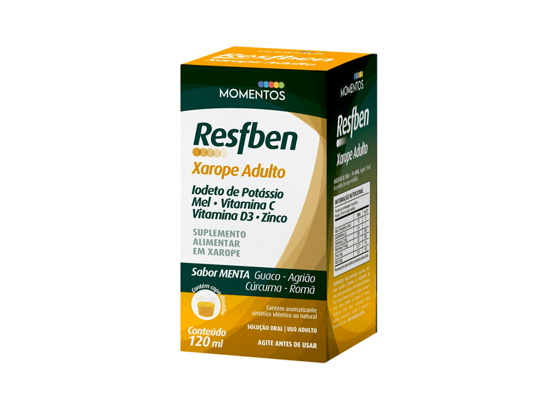 Suplemento-Alimentar-Resfben-Xarope-Adulto-Sabor-Menta-120ml---Copo-Dosador