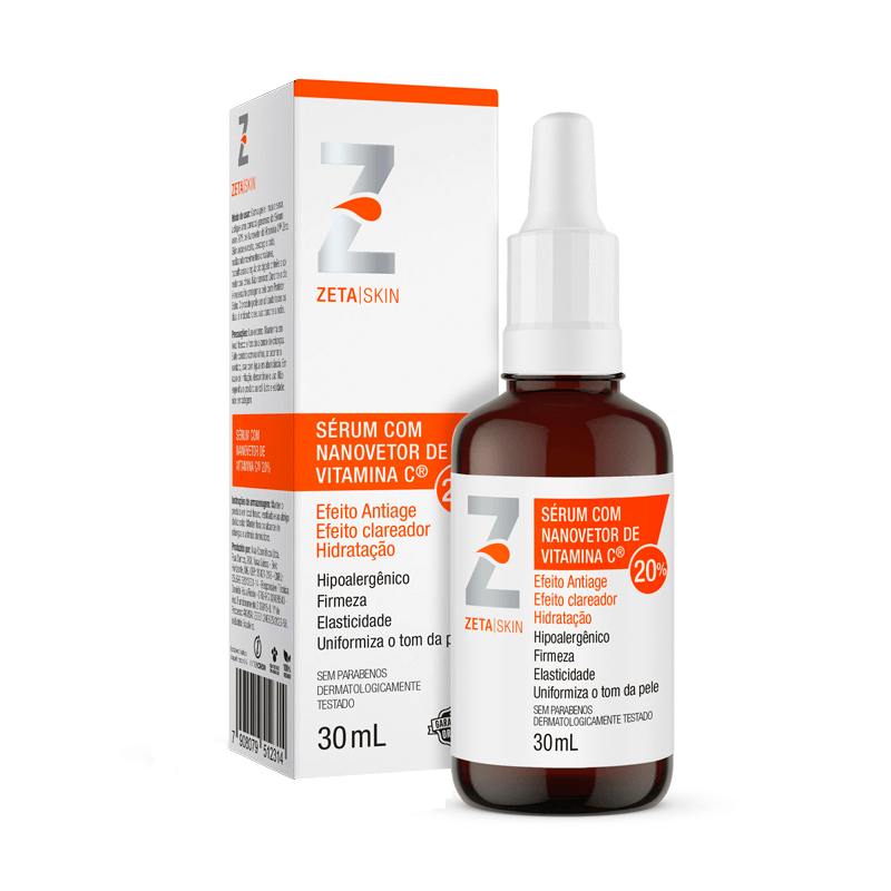Sérum Zeta Skin Nanovetor de Vitamina C 20% 30ml - Drogal