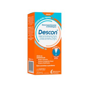 Descon Solução em Gotas Sabor Uva 20ml
