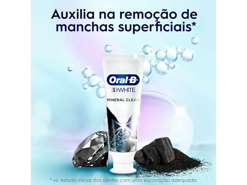 Creme-Dental-Oral-B-3D-White-Carvao-Mineral-Clean-70g
