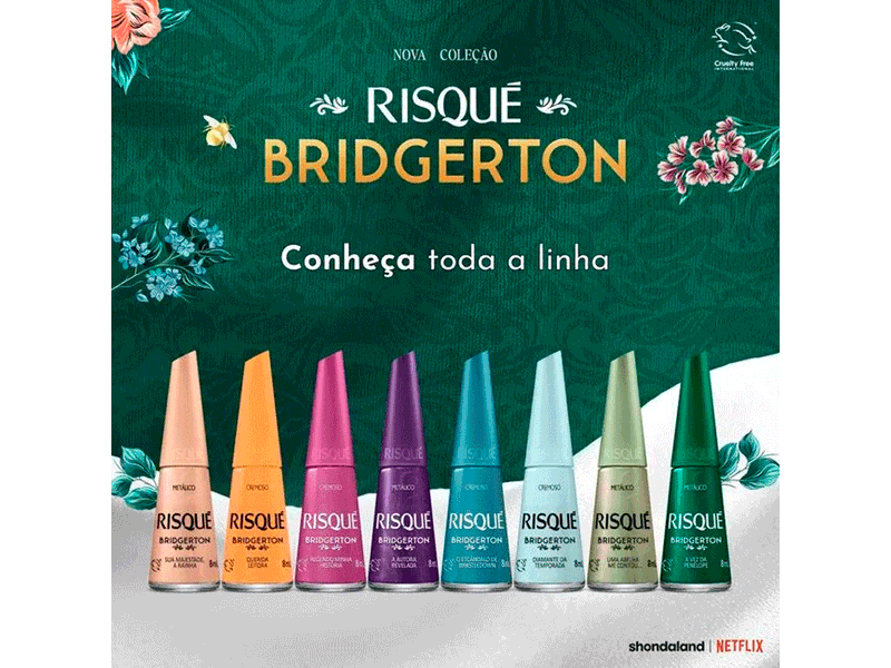 Esmalte Cremoso Risqué Bridgerton Querida Leitora 8ml