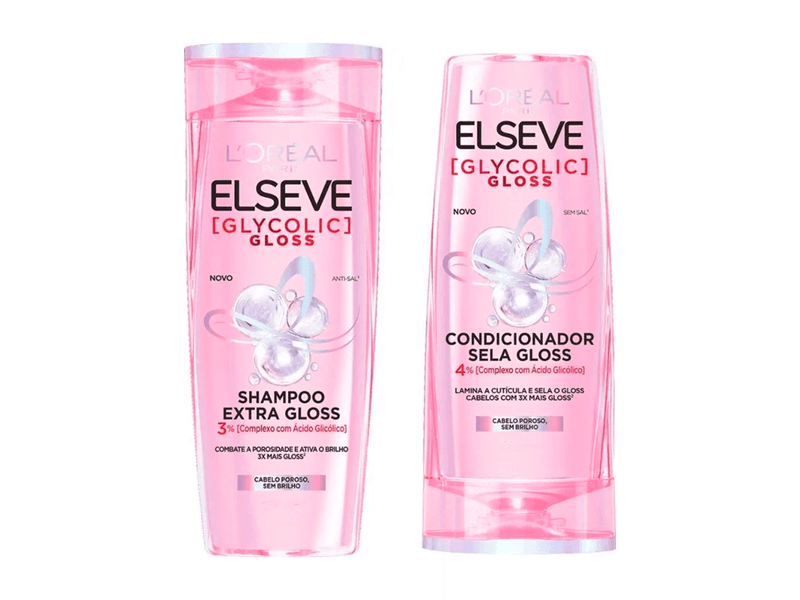 Kit-Elseve-Glycolic-Gloss-Shampoo-375ml---Condicionador-Glycolic-Gloss-170ml