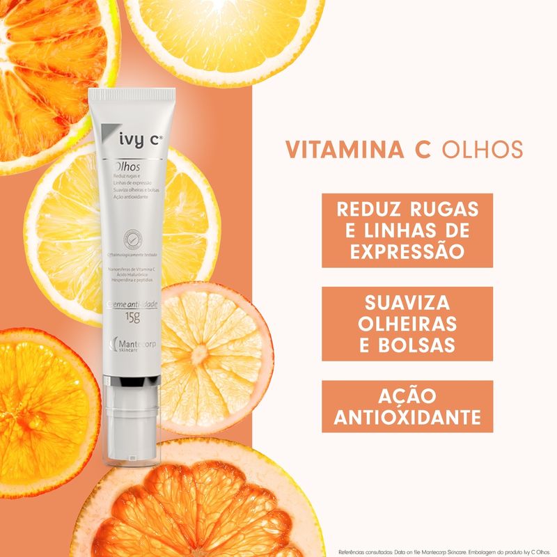 Creme Rejuvenescedor Ivy C Olhos 15g