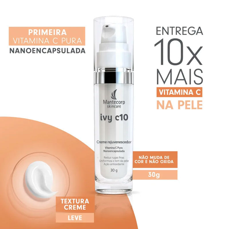 Creme Facial Rejuvenescedor Ivy C10 30g
