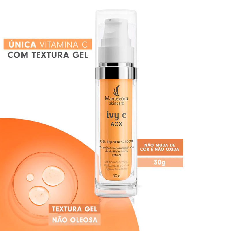 Gel Facial Rejuvenescedor Ivy C Aox 30g