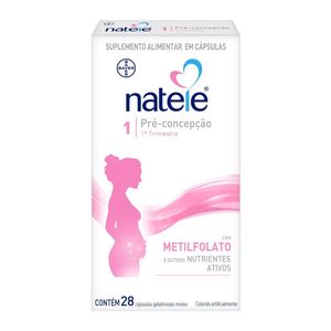 Suplemento Alimentar Natele 1 Pré-Concepção 28 Cápsulas Gelatinosas Moles